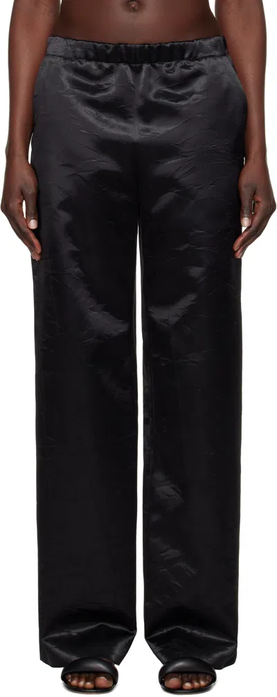 GIVENCHY BLACK FLUID TROUSERS