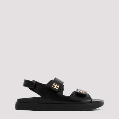 GIVENCHY BLACK LEATHER SANDALS