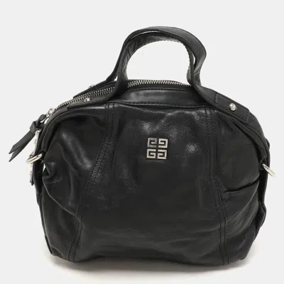 GIVENCHY BLACK LEATHER SATCHEL