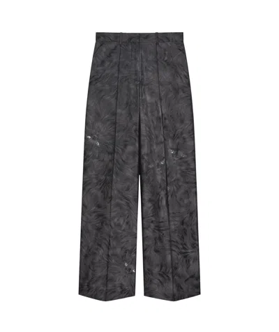 GIVENCHY OVERSIZED TAILORED PANTS IN CAT JACQUARD