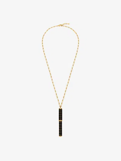 GIVENCHY CHARM PEN NECKLACE IN METAL AND ENAMEL