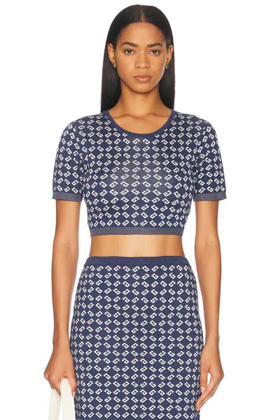 GIVENCHY CROPPED CREWNECK TOP