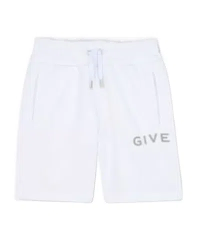 GIVENCHY GIVENCHY KIDS LOGO-PRINT FLEECE DRAWSTRING SHORTS