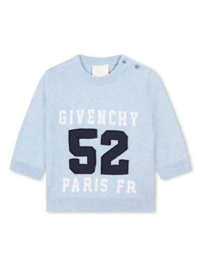 GIVENCHY INTARSIA KNIT-LOGO CREW-NECK JUMPER