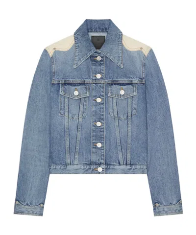 GIVENCHY GIVENCHY COLLARED BUTTON-UP DENIM JACKET