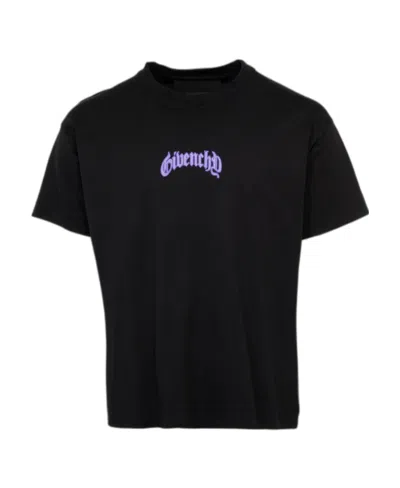 GIVENCHY BOXY FIT T-SHIRT IN COTTON WITH REFLECTIVE ARTWORK