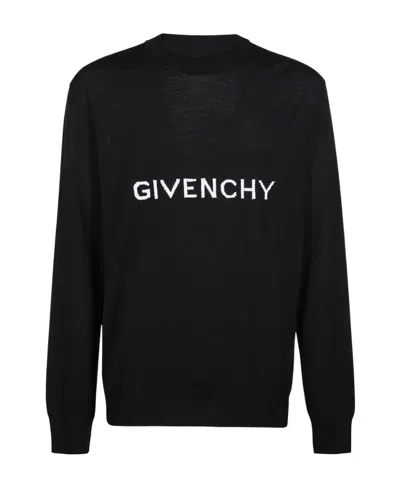 GIVENCHY LOGO INTARSIA WOOL JUMPER