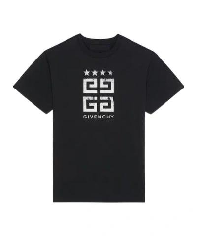 GIVENCHY GIVENCHY FADED 4G LOGO PRINTED SLIM FIT T-SHIRT