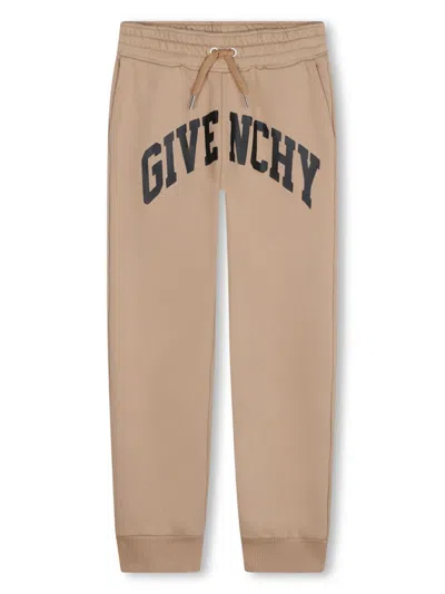 GIVENCHY LOGO-PRINT FLEECE TRACK PANTS