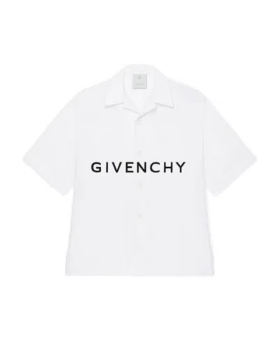 GIVENCHY GIVENCHY LOGO PRINTED SHORT-SLEEVED SHIRT