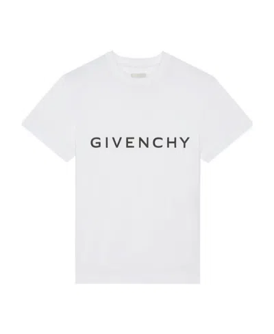 GIVENCHY GIVENCHY LOGO PRINTED CREWNECK T-SHIRT