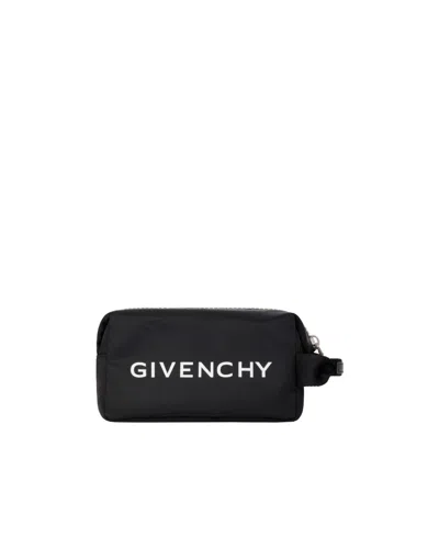 GIVENCHY GIVENCHY LOGO PRINTED G-ZIP TOILET POUCH