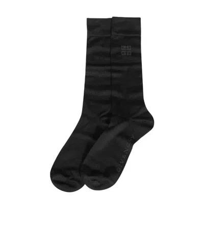 GIVENCHY RIBBED TRIM SOCKS