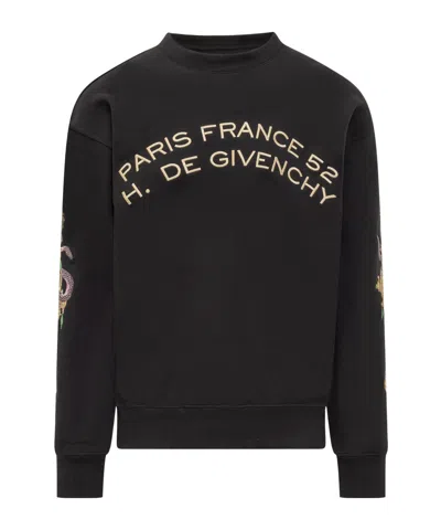 GIVENCHY GIVENCHY LOGO EMBROIDERED SWEATSHIRT