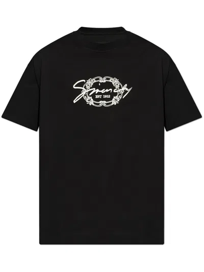 GIVENCHY MEDALLION LOGO COTTON T-SHIRT
