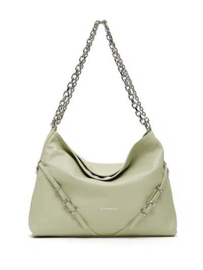 GIVENCHY MEDIUM VOYOU LEATHER SHOULDER BAG
