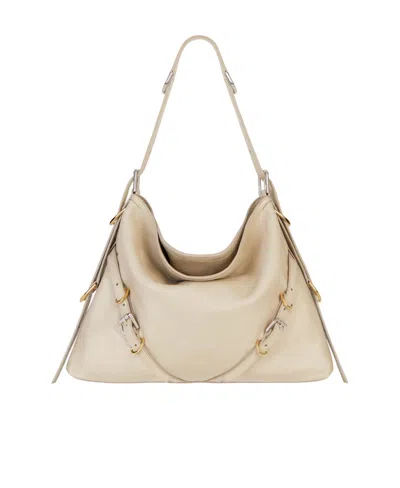 GIVENCHY GIVENCHY VOYOU LOGO DETAILED MEDIUM SHOULDER BAG