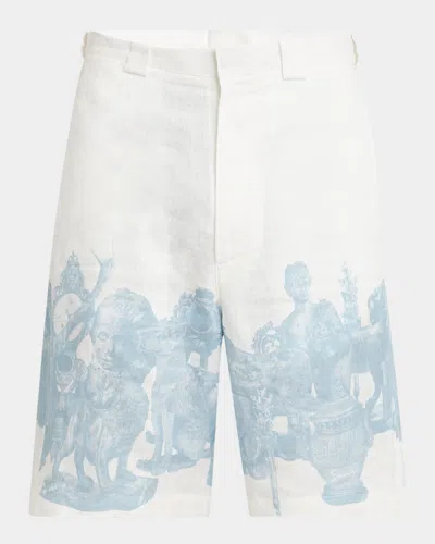 GIVENCHY MEN'S OBJECTS PRINTED SHORTS