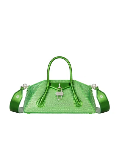 GIVENCHY GIVENCHY ANTIGONA EMBELLISHED MINI TOP HANDLE BAG