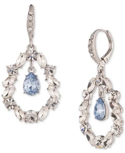 GIVENCHY MIXED CRYSTAL ORBITAL DROP EARRINGS