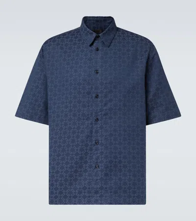 GIVENCHY MONOGRAM 72 JACQUARD DENIM SHIRT