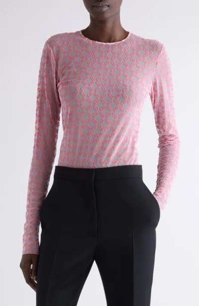 GIVENCHY GIVENCHY MONOGRAM 72 MESH FITTED BODYSUIT