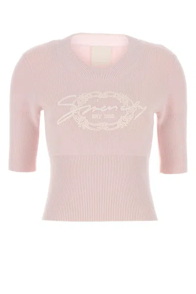 GIVENCHY PASTEL PINK COTTON BLEND SWEATER