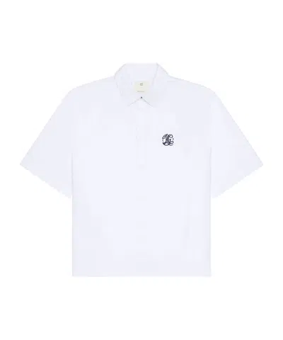GIVENCHY BOXY FIT SHIRT IN POPLIN WITH HG EMBROIDERY