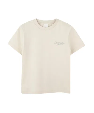 GIVENCHY GIVENCHY KIDS LOGO-EMBROIDERED JERSEY T-SHIRT