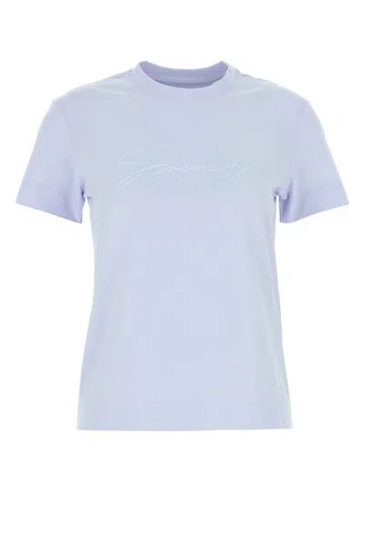GIVENCHY GIVENCHY POWDER BLUE COTTON T-SHIRT