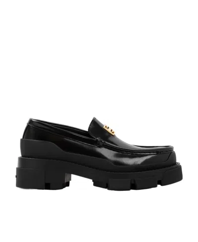 GIVENCHY GIVENCHY TERRA LOGO PLAQUE SLIP-ON LOAFERS