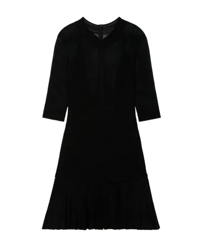 GIVENCHY GIVENCHY V-NECK SHEER MINI DRESS