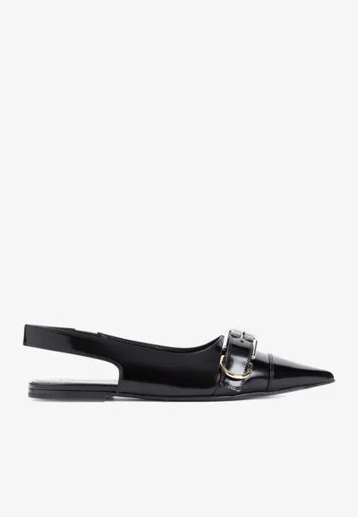 GIVENCHY VOYOU POINTED-TOE FLATS
