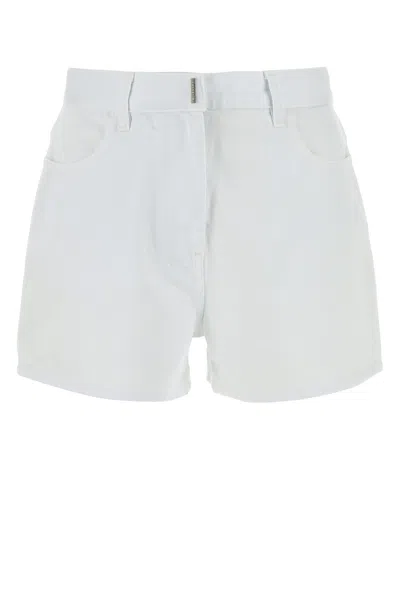 GIVENCHY WHITE DENIM SHORTS