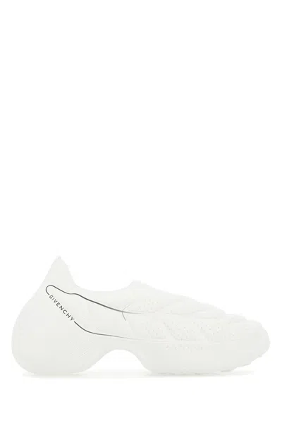 GIVENCHY WHITE FABRIC TK-360+ SLIP ONS