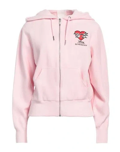 GIVENCHY GIVENCHY X DISNEY WOMAN SWEATSHIRT PINK SIZE M VISCOSE, COTTON, POLYAMIDE, ELASTANE