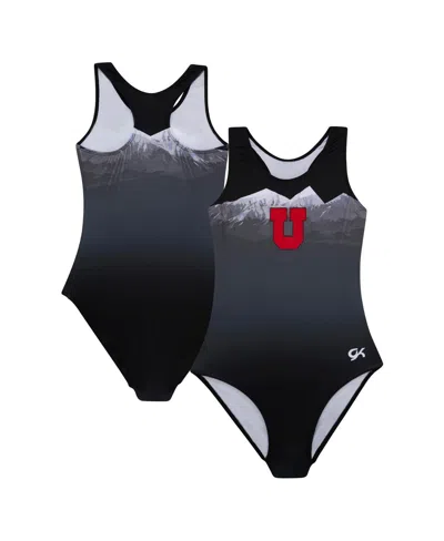 GK ELITE BIG BOY'S AND GIRL'S BLACK UTAH UTES ELITE REPLICA LEOTARD