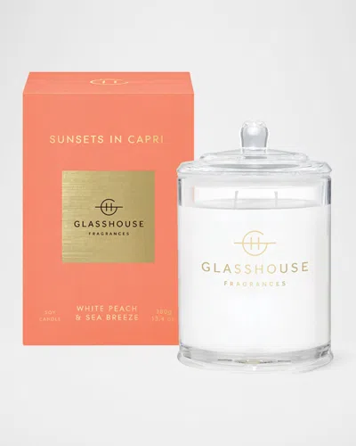 GLASSHOUSE FRAGRANCES SUNSETS IN CAPRI CANDLE, 13.4 OZ.