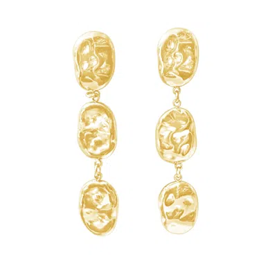 GLASSTYK I/S WOMEN'S CLIFF EARRINGS GOLD