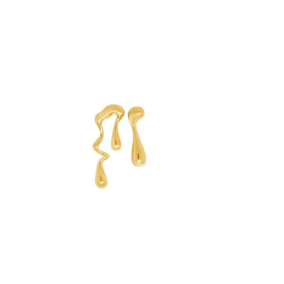 GLASSTYK I/S WOMEN'S SUMMER RAIN EARRINGS GOLD