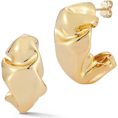 GLAZE JEWELRY GLAZE JEWELRY ABSTRACT BOLD HOOP EARRINGS