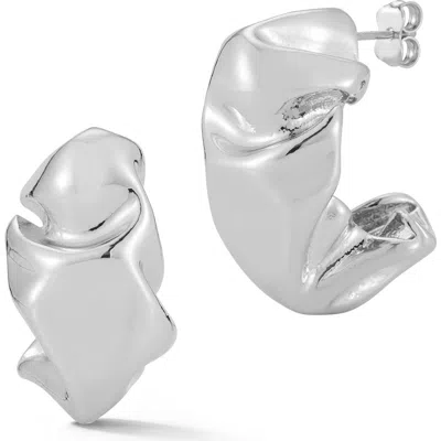 GLAZE JEWELRY GLAZE JEWELRY ABSTRACT BOLD HOOP EARRINGS