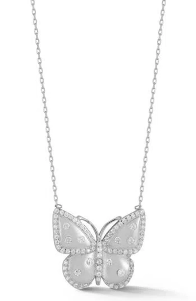 GLAZE JEWELRY GLAZE JEWELRY CRYSTAL BUTTERFLY PENDANT NECKLACE