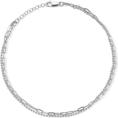 GLAZE JEWELRY GLAZE JEWELRY LAYERED CHAIN ANKLET