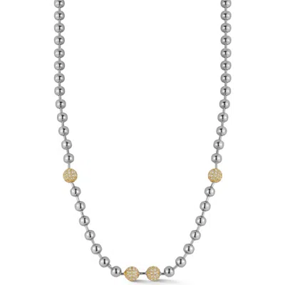 GLAZE JEWELRY GLAZE JEWELRY PAVÈ BALL CHAIN NECKLACE