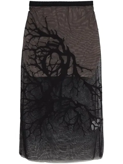 GLORIA COELHO SHEER SKIRT