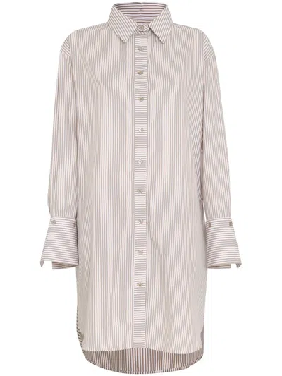GLORIA COELHO STRIPED COTTON SHIRT