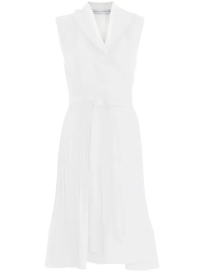 GLORIA COELHO WRAP PLISSÉ MINI DRESS