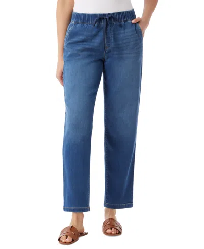 GLORIA VANDERBILT WOMEN'S ANYA DRAWSTRING STRAIGHT-LEG JEANS