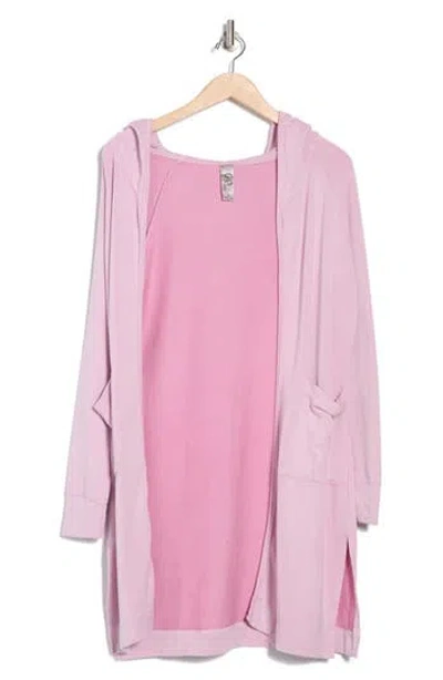 GO COUTURE GO COUTURE WRAP FRONT HOODED CARDIGAN